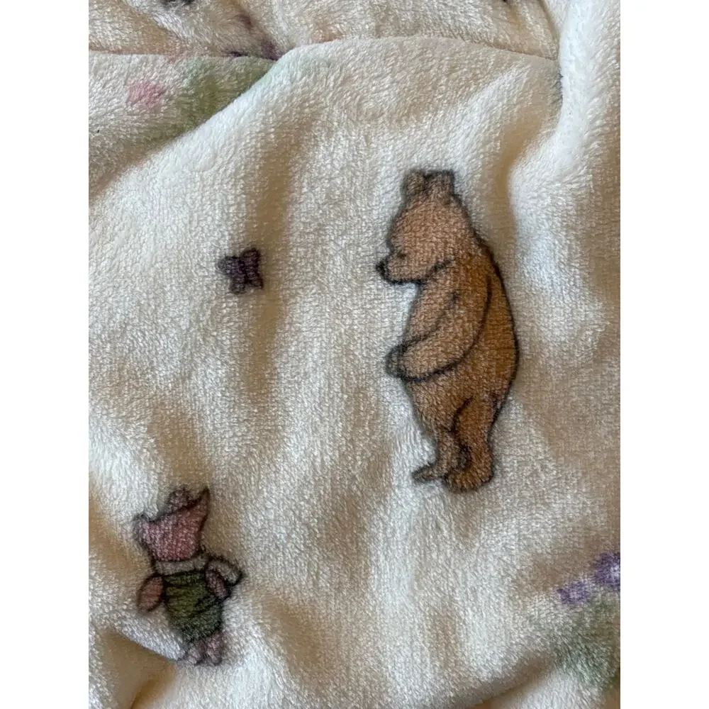 Winnie the Pooh Bear Collection Eeyore Piglet Lovey Plush Baby Blanket Blush